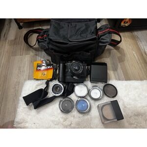 Olympus OM-2S Program Camera Kit 35-70mm Lens Winder Bag Untested